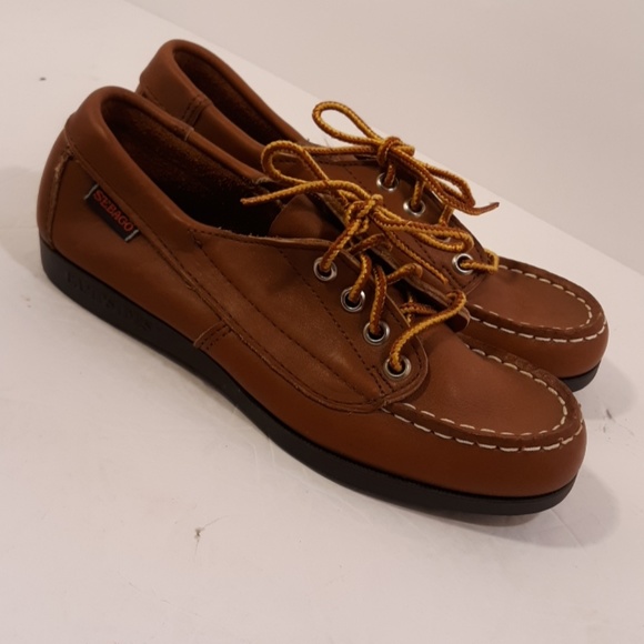 Sebago Campsides Mocs size 5 NWOT Leather MADE US - Picture 1 of 8